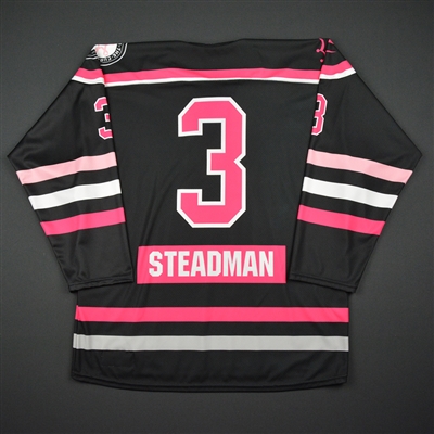 Kelley Steadman - Buffalo Beauts - Game-Issued Strides For The Cure Jersey - 2016-17 Season