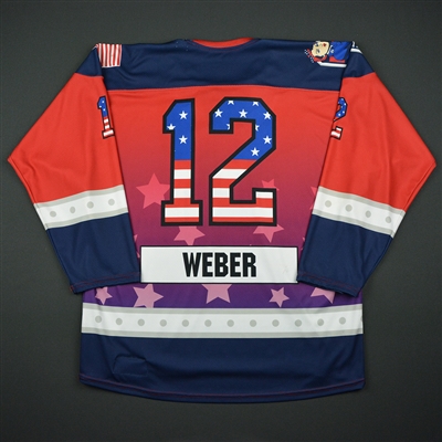 Janine Weber - New York Riveters - Game-Worn Military Appreciation Day Jersey - Feb. 19, 2017