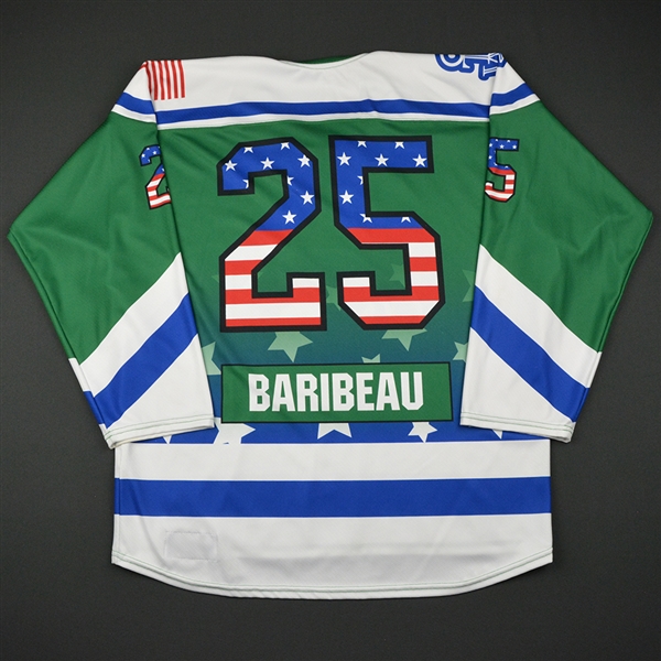 Juana Baribeau - Connecticut Whale - Game-Issued Military Appreciation Day Jersey - Jan. 29, 2017