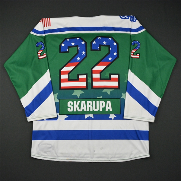 Haley Skarupa - Connecticut Whale - Game-Worn Military Appreciation Day Jersey - Jan. 29, 2017