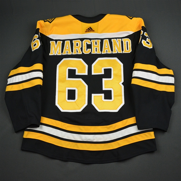 Brad Marchand - Boston Bruins - 2018 Willie ORee 60th Anny. Patch Game-Worn Jersey 