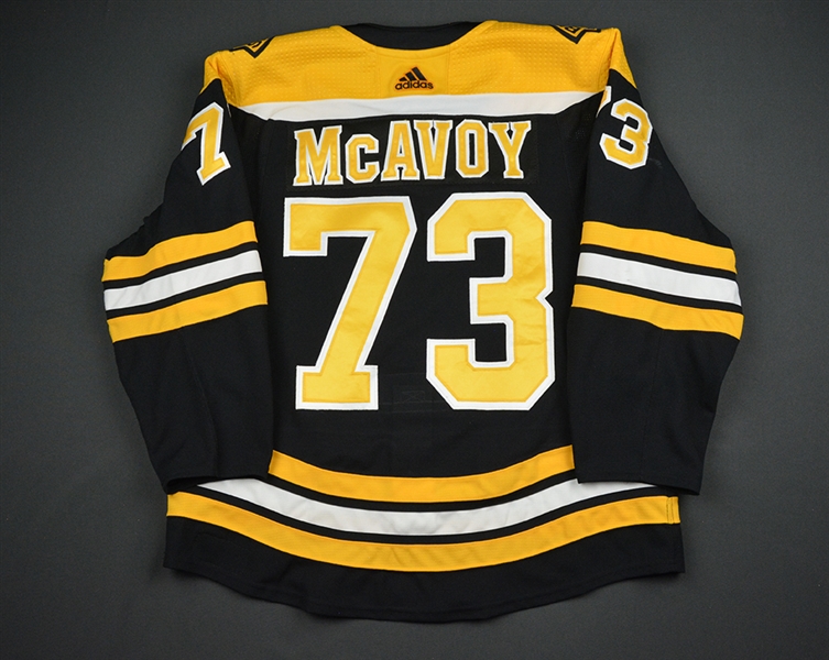 Charlie McAvoy - Boston Bruins - 2018 Willie ORee 60th Anny. Patch Game-Worn Jersey 