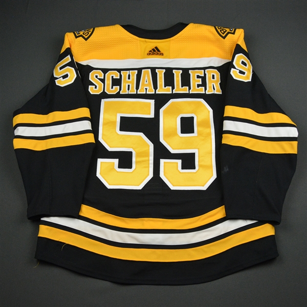 Tim Schaller - Boston Bruins - 2018 Willie ORee 60th Anny. Patch Game-Worn Jersey 