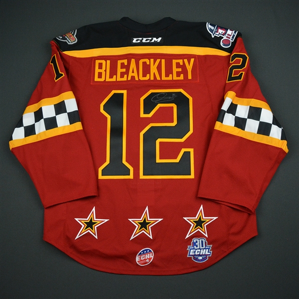 Conner Bleackley - 2018 CCM/ECHL All-Star Classic - Mountain Division - Game-Worn Autographed Semi-Final Jersey - 2nd Half Only