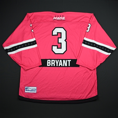 Sarah Bryant - Metropolitan Riveters - Game-Issued Strides For The Cure Jersey - Jan. 27, 2018
