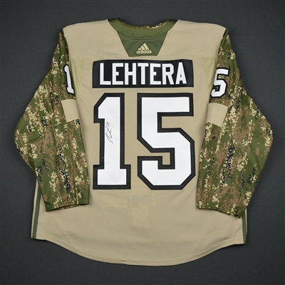 Jori Lehtera - Philadelphia Flyers - 2017 Military Appreciation Night - Warmup-Worn Autographed Jersey