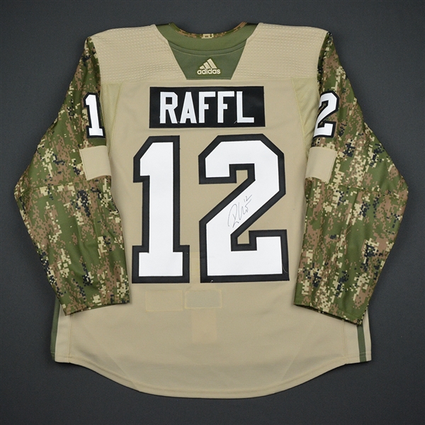 Michael Raffl - Philadelphia Flyers - 2017 Military Appreciation Night - Warmup-Worn Autographed Jersey