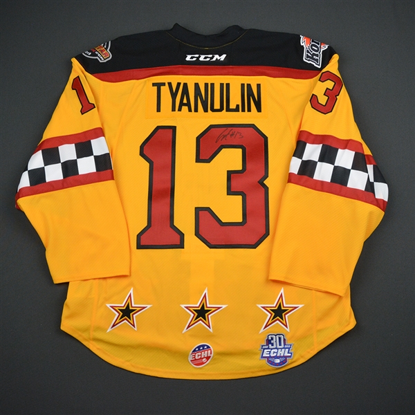 Artur Tyanulin - 2018 CCM/ECHL All-Star Classic - Central Division - Game-Worn Autographed Semi-Final Jersey - 2nd Half Only