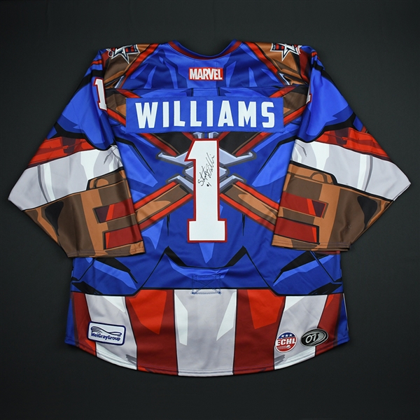 Stephon Williams - Allen Americans - 2017-18 MARVEL Super Hero Night - Game-Worn Autographed Jersey