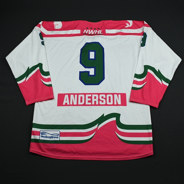 Kaycie Anderson - Connecticut Whale - Game-Worn Strides for the Cure Jersey - Jan. 27, 2018