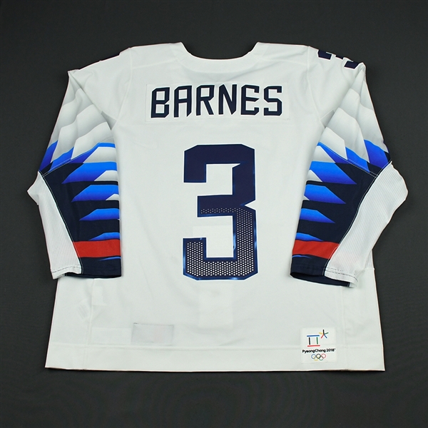 Cayla Barnes - Team USA Womens PyeongChang 2018 Olympic Winter Games - Game-Worn White Jersey