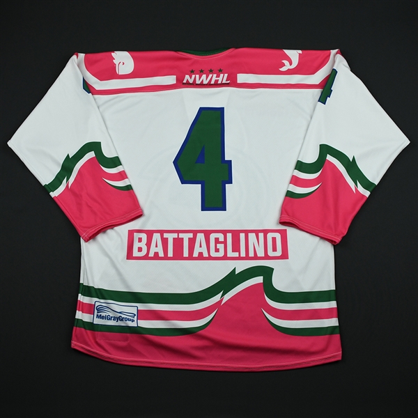 Anya Battaglino - Connecticut Whale - Game-Issued Strides for the Cure Jersey - Jan. 27, 2018