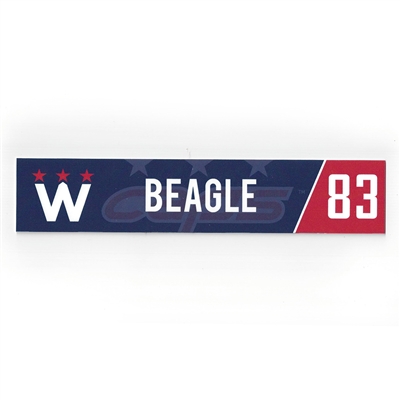 Jay Beagle - Washington Capitals - 2018 Stadium Series-Style March 20th Locker Room Nameplate 