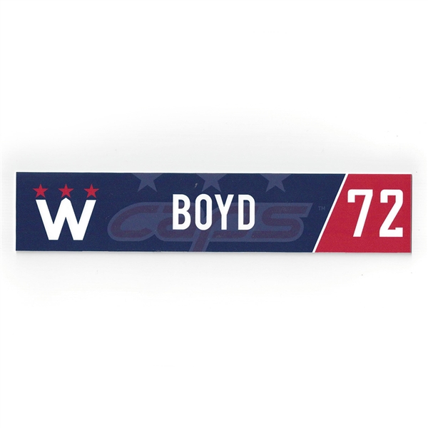 Travis Boyd - Washington Capitals - 2018 Stadium Series-Style March 20th Locker Room Nameplate 