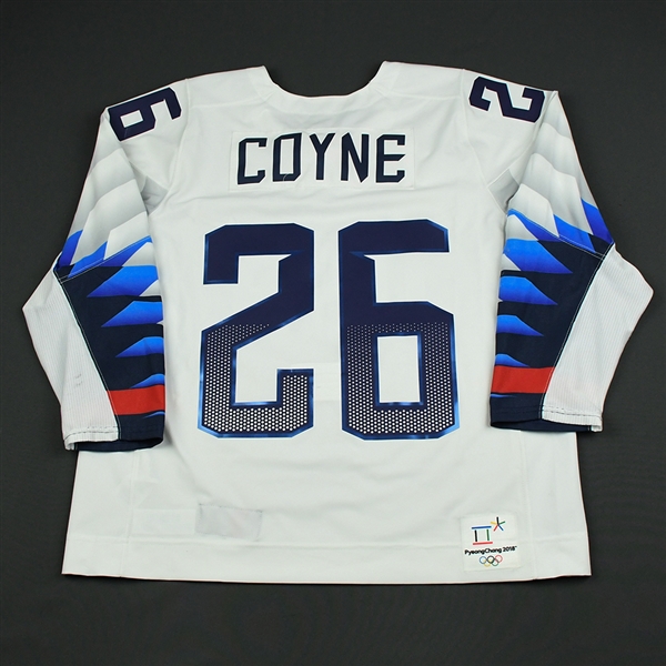 Kendall Coyne - Team USA Womens PyeongChang 2018 Olympic Winter Games - Game-Worn White Jersey