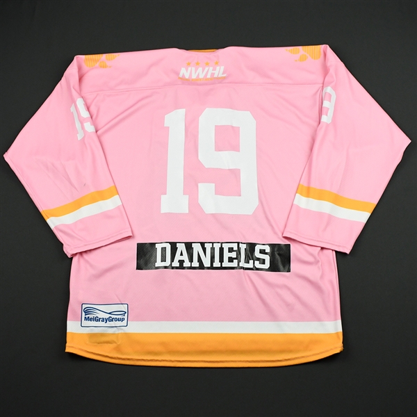 Sydney Daniels - Boston Pride - Game-Worn Strides for the Cure Jersey - Feb. 2, 2018