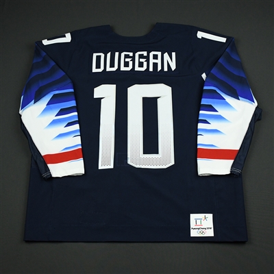 Meghan Duggan - Team USA Womens PyeongChang 2018 Olympic Winter Games - Game-Worn Navy Jersey w/C