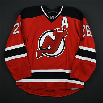 Patrik Elias - New Jersey Devils - Red Set 2 w/A Game-Worn Jersey - 2015-16 Season (Final Season in the NHL)