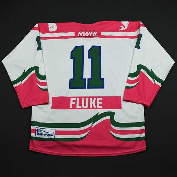 Emily Fluke - Connecticut Whale - Game-Worn Strides for the Cure Jersey - Jan. 27, 2018