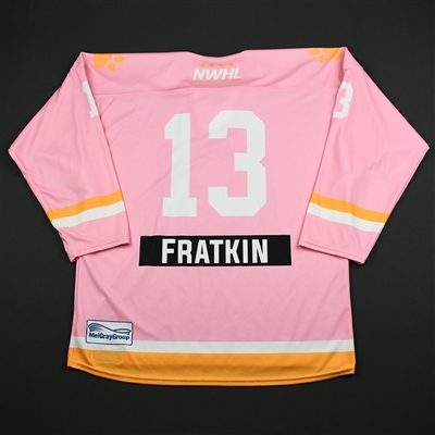 Kaleigh Fratkin - Boston Pride - Game-Worn Strides for the Cure Jersey - Feb. 2, 2018