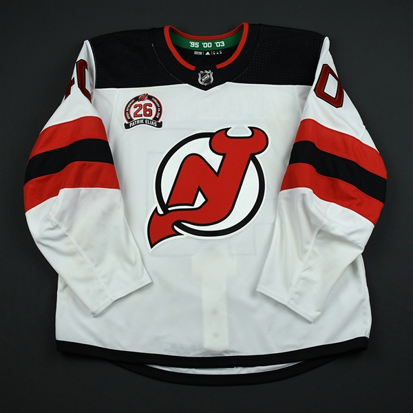 Michael Grabner - New Jersey Devils - Patrik Elias Jersey Retirement Night Game-Worn Jersey