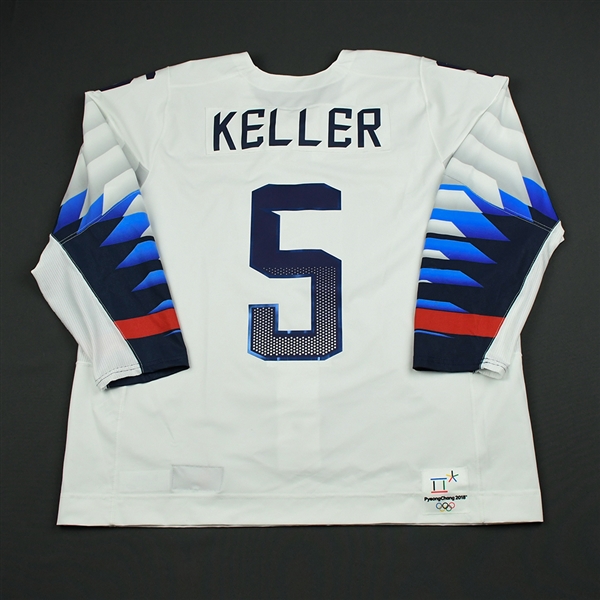 Megan Keller - Team USA Womens PyeongChang 2018 Olympic Winter Games - Game-Worn White Jersey