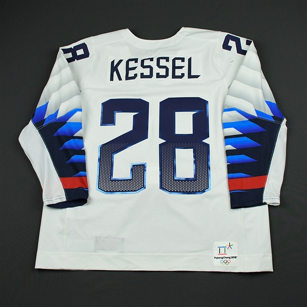 Amanda Kessel - Team USA Womens PyeongChang 2018 Olympic Winter Games - Game-Worn White Jersey