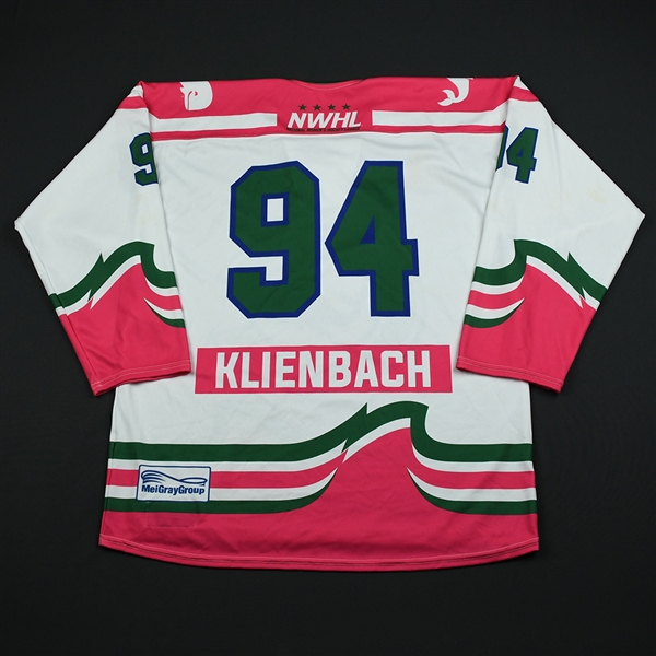 Grace Klienbach - Connecticut Whale - Game-Worn Strides for the Cure Jersey - Jan. 27, 2018