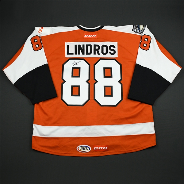 Eric Lindros - Philadelphia Flyers Alumni - 2018 Capital BlueCross Outdoor Classic Alumni Game Warmup-Worn Autographed Jersey 
