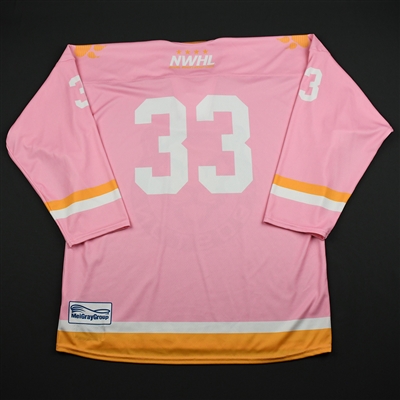 No Name on Back - Boston Pride - Game-Issued Strides for the Cure Jersey - Feb. 2, 2018
