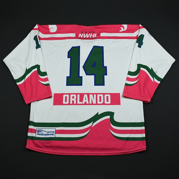 Elena Orlando - Connecticut Whale - Game-Worn Strides for the Cure Jersey - Jan. 27, 2018