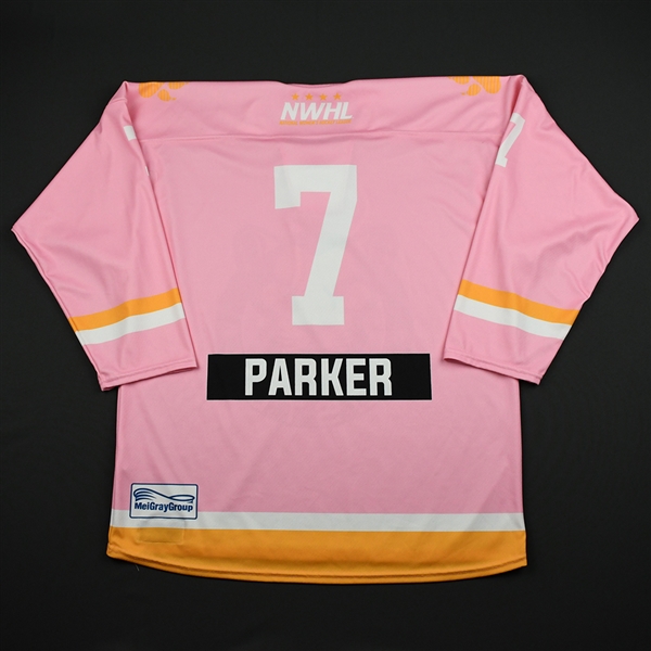 Mary Parker - Boston Pride - Game-Worn Strides for the Cure Jersey - Feb. 2, 2018