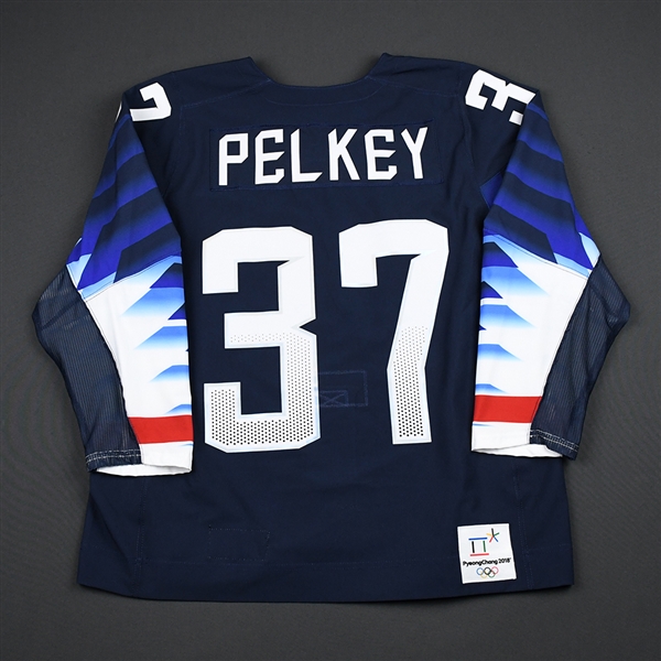 Amanda Pelkey - Team USA Womens PyeongChang 2018 Olympic Winter Games - Game-Worn Navy Jersey