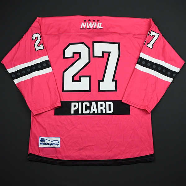 Michelle Picard - Metropolitan Riveters - Game-Worn Strides For The Cure Jersey w/A - Jan. 27, 2018