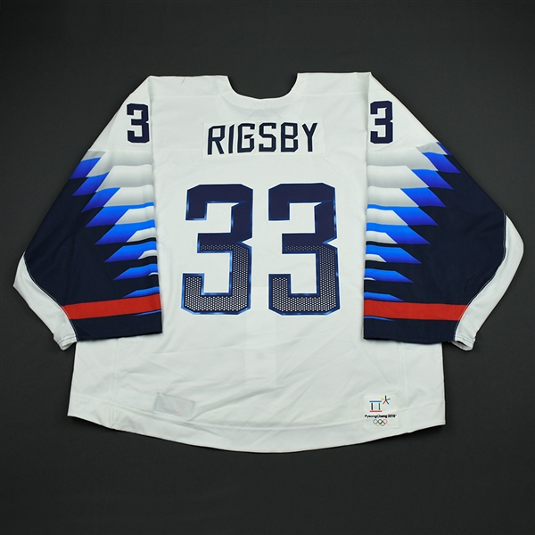 Alex Rigsby - Team USA Womens PyeongChang 2018 Olympic Winter Games - Game-Worn Back-up Only White Jersey