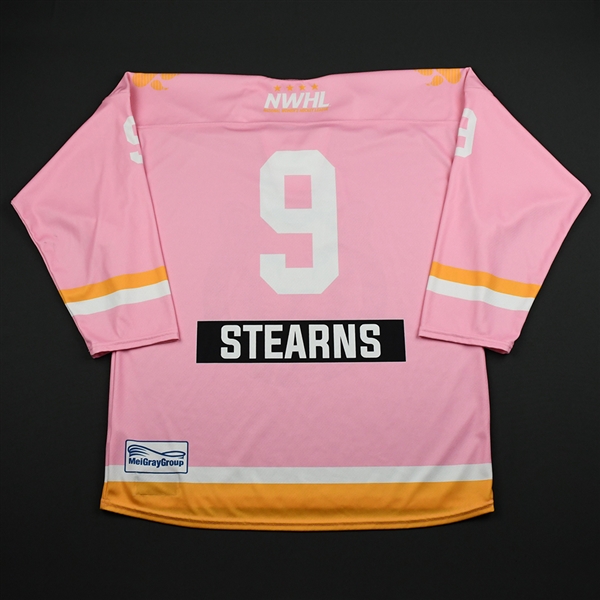 Corey Stearns - Boston Pride - Game-Worn Strides for the Cure Jersey - Feb. 2, 2018
