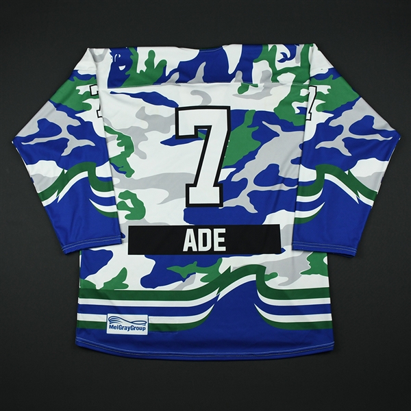 Rachel Ade - Connecticut Whale - Game-Worn Military Appreciation Jersey - Feb. 25, 2018