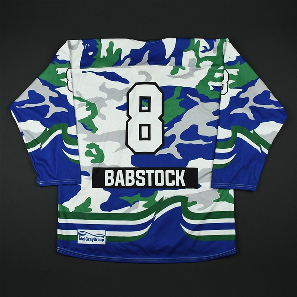 Kelly Babstock - Connecticut Whale - Game-Worn Military Appreciation Jersey - Feb. 25, 2018