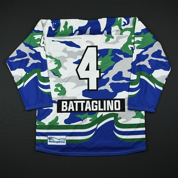 Anya Battaglino - Connecticut Whale - Game-Issued Military Appreciation Jersey - Feb. 25, 2018