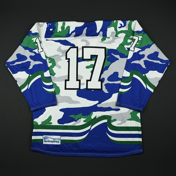 Emma Greco (No Name on Back) - Connecticut Whale - Game-Worn Military Appreciation Jersey - Feb. 25, 2018