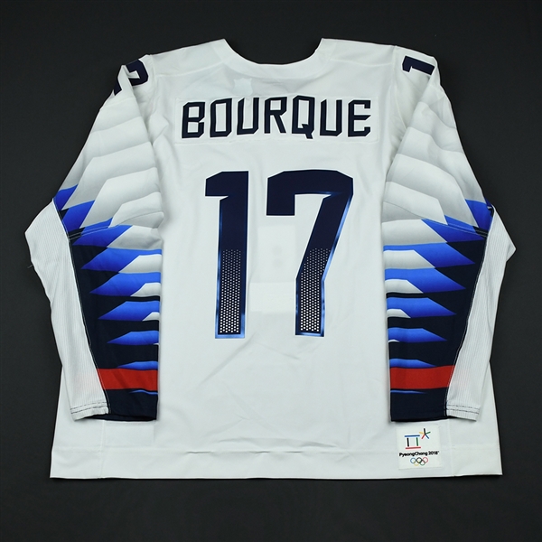 Chris Bourque - Team USA Mens PyeongChang 2018 Olympic Winter Games - Game-Worn White Jersey
