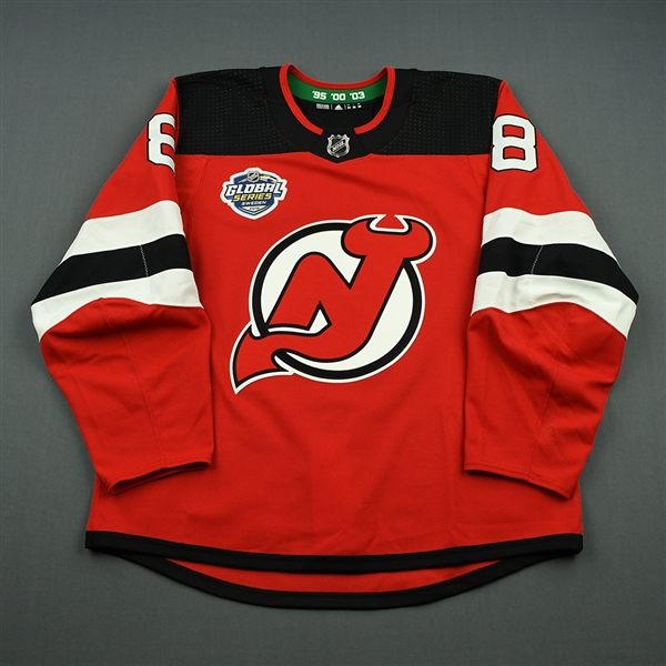Will Butcher - New Jersey Devils - 2018 NHL Global Series - Game-Worn Jersey