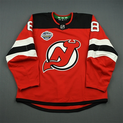 Will Butcher - New Jersey Devils - 2018 NHL Global Series - Game-Worn Jersey