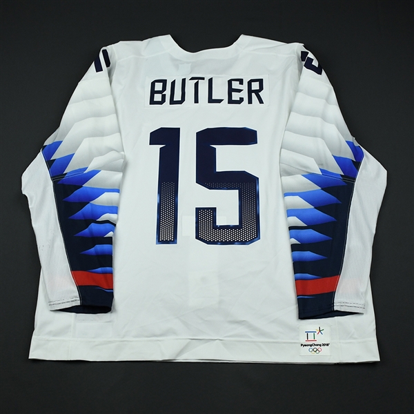 Bobby Butler - Team USA Mens PyeongChang 2018 Olympic Winter Games - Game-Worn White Jersey