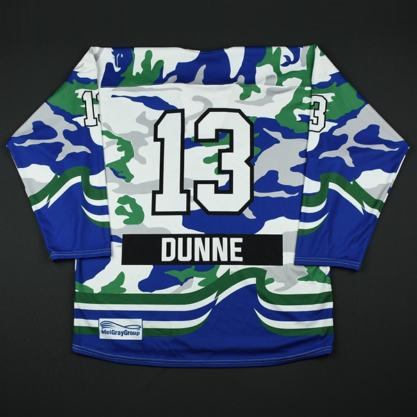 Cassie Dunne - Connecticut Whale - Game-Issued Military Appreciation Jersey - Feb. 25, 2018