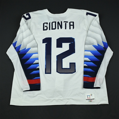 Brian Gionta - Team USA Mens PyeongChang 2018 Olympic Winter Games - Game-Worn White Jersey w/C
