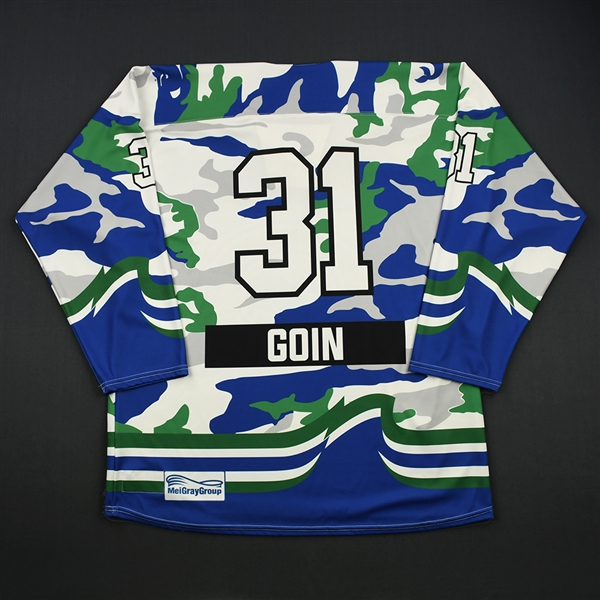 Keira Goin - Connecticut Whale - Game-Issued Military Appreciation Jersey - Feb. 25, 2018