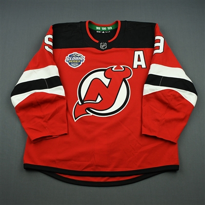 Taylor Hall - New Jersey Devils - 2018 NHL Global Series - Game-Worn Jersey w/A