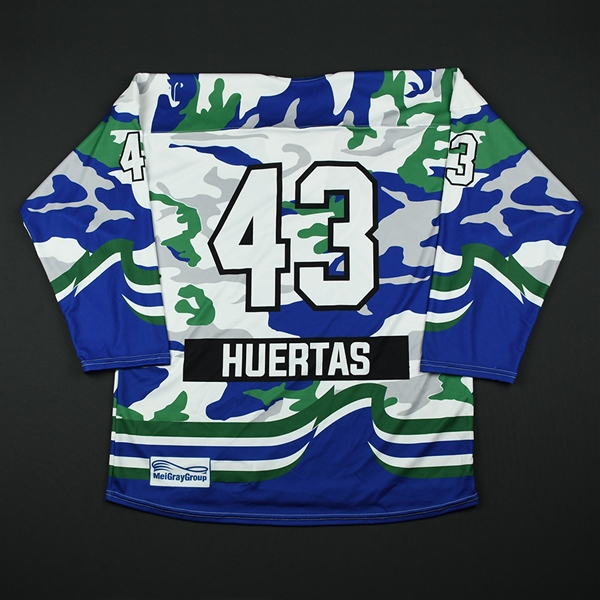 Meghan Huertas - Connecticut Whale - Game-Issued Military Appreciation Jersey - Feb. 25, 2018