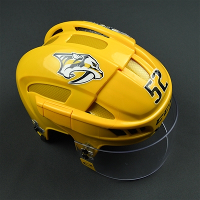 Matt Irwin - Nashville Predators - Game-Worn Helmet - 2017-18 NHL Regular Season and Stanley Cup Playoffs